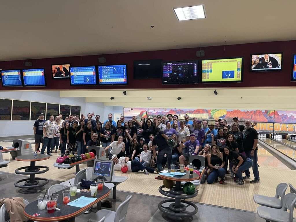 Bowling game at the Property Management Systems Conference - PM Systems Conference - Networking opportunity- Property Management Systems Conference - PM Systems Conference and Workshop